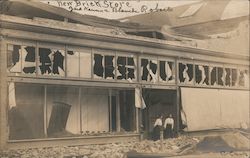 New Brick Store after Earthquake Postcard