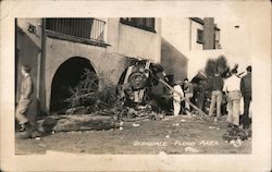 View of Flood Area Postcard