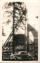 Hoist at the Central Mine Grass Valley, CA Postcard Postcard Postcard