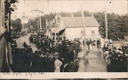 Water Fight July 4, 1907 Grass Valley? Nevada City, CA Postcard Postcard Postcard