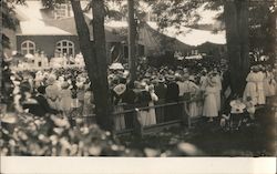 People Gathering for a musical event Postcard