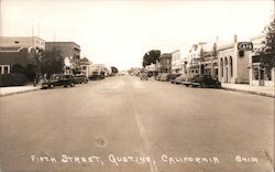 View of Fifth Street Gustine, CA Postcard Postcard Postcard