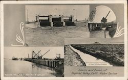 Source and Canals of Imperial Valley Water Postcard