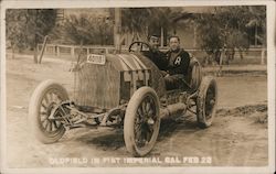 Barney Oldfield in Fiat, 1922 Imperial, CA Postcard Postcard Postcard