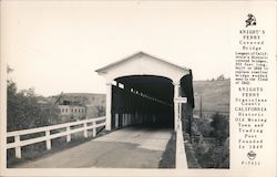 Knight's Ferry Covered Bridge Postcard