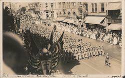 Preparedness Parade Los Angeles - 70000 in parade Postcard