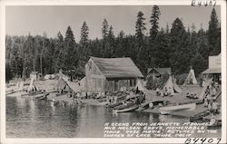 Scene from Jeanette McDonald and Nelson Eddy's movie Rose Marie Lake Tahoe, CA Postcard Postcard Postcard