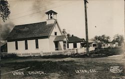 Union Church Laton, CA Postcard Postcard Postcard