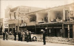 Business district damage of Long Beach earthquake Mar. 10, 1933 Postcard