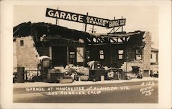 Garage at Manchester and Alameda Sts. after Earthquake Los Angeles, CA Austin Studio Postcard Postcard Postcard