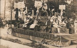 Ancient Hawaii Parade Floast Los Angeles, CA Postcard Postcard Postcard