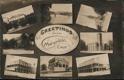 Greetings From Marysville, Calif. California Postcard Postcard Postcard