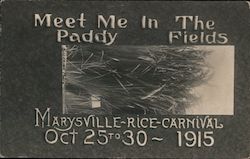 Meet me in The Paddy Fields Marysville-rice-carnival Oct 25 to 30 - 1915 Postcard