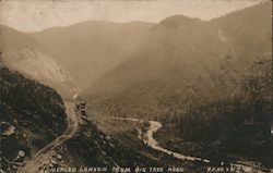 Merced Canyon From Big Tree Road California Postcard Postcard Postcard