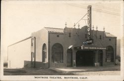 Montrose Theatre California Postcard Postcard Postcard