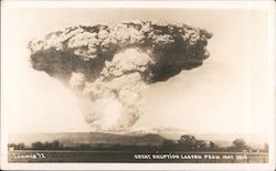 Eruption of Lassen Peak - May 1915 Postcard