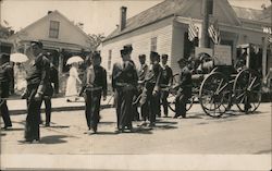 Men on Parade Postcard