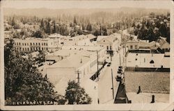 Aerial View of City Postcard