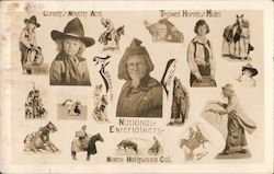 National Entertainers North Hollywood, CA Cowboy Western Postcard Postcard Postcard