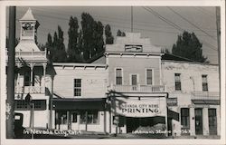 Nevada City News Printing California Postcard Postcard Postcard