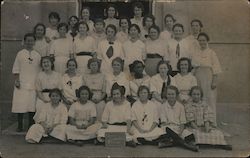 8th Grade Grammar School Class Photo Postcard