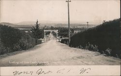 Looking out from County Infirmary Postcard