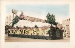 A California Sunshine Parade Float Postcard