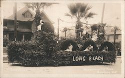 Floral Float with Women Riding on it. Postcard