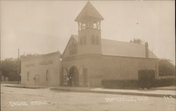 Engine House Porterville, CA Postcard Postcard Postcard