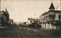 A View on Main Street Porterville, CA Postcard Postcard Postcard