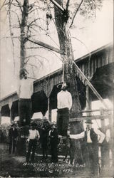 Hanging of Ruggles Bros., 1892 Redding, CA Postcard Postcard Postcard