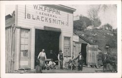 W.H. Fippin General Blacksmith Postcard