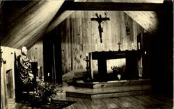 Interior Of Chapel Stowe, VT Postcard Postcard