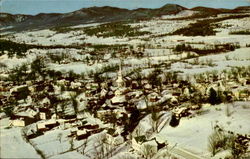 Aerial View Of Stowe Vermont Postcard Postcard