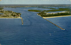 Aerial View Fort Pierce, FL Postcard Postcard