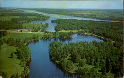 Aerial View Of Wabanica Beauty Spot Postcard