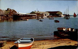 Steamboat Dock Nantucket, MA Postcard Postcard