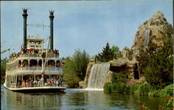 The Mark Twain Steamboat Disney Postcard Postcard