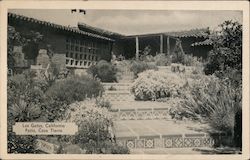 Los Gatos, California. Patio, Casa Tierra Postcard