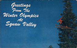 Greetings from the Olumpics at Squaw Village Squaw Valley, CA Postcard Postcard Postcard