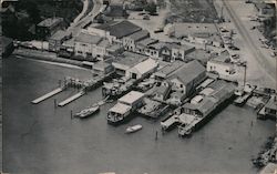 Aerial view of Tiburon, CA marina Postcard