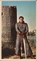 Charlton Heston starring in "The Warlord" Postcard