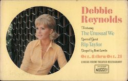 Debbie Reynolds Featuring The Unusual We special guest Rip Taylor staged by Ron Leis Postcard