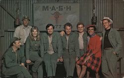 MASH 4077 cast postcard Movie and Television Advertising Postcard Postcard Postcard