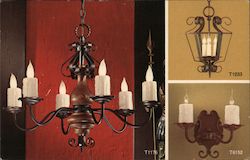 The Mediterranean Series Candle Light Chandelier and Wall Sconce Postcard