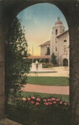 Union Through Arcade, Stanford University California Postcard Postcard Postcard