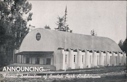 Announcing-Formal dedication of Beulah Park Auditorium Postcard