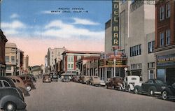 Pacific Avenue, Santa Cruz, Calif. California Postcard Postcard Postcard