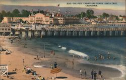 The Pier, Casino and Beach Postcard