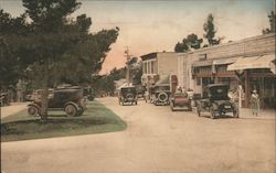 Ocean Avenue, Carmel-by-the-Sea, California, near Monterey. Postcard Postcard Postcard